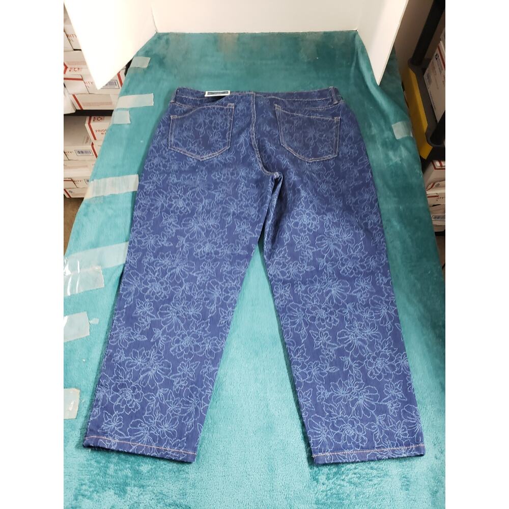 Charter Club Jeans Size 14 Womens Blue Mid Rise Pants Ladies Bristol Capri NWT - Picture 13 of 16